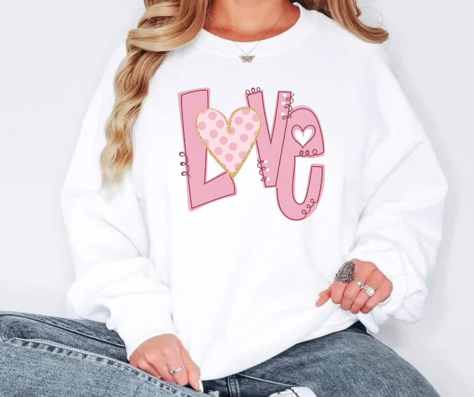 Pink Heart Love