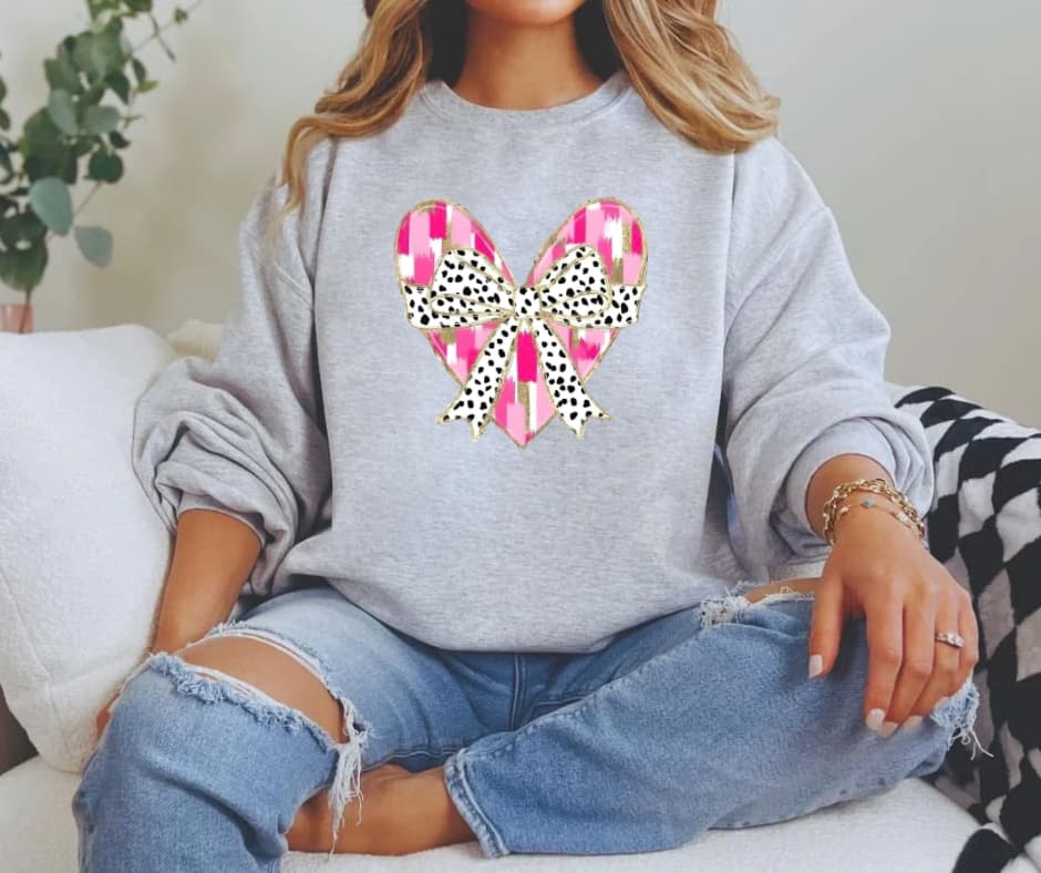 Heart with Dot Bow