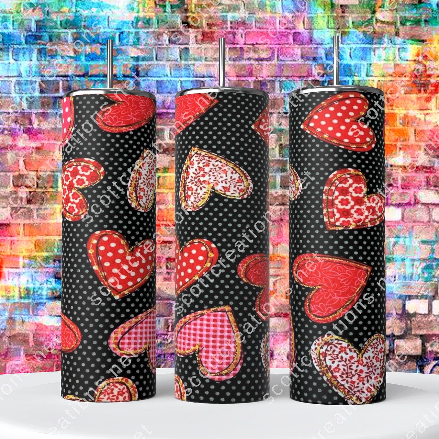 Cute Heart Tumbler