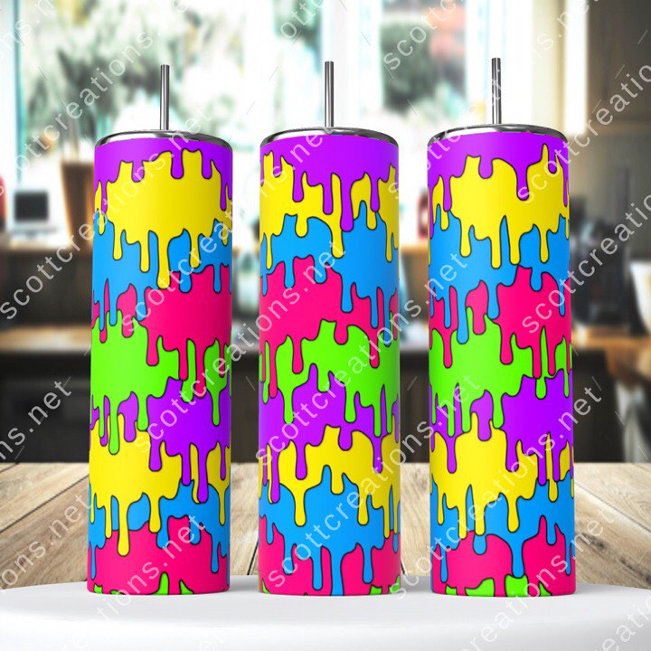 Paint dripping Tumbler