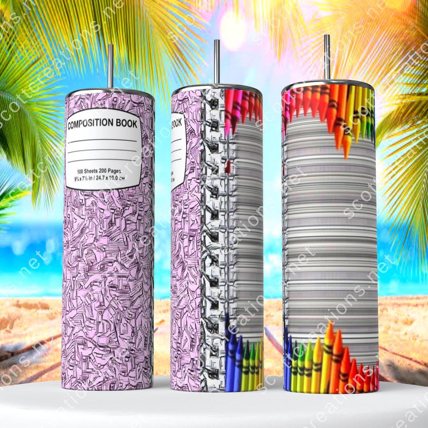 Notebook Paper Tumbler