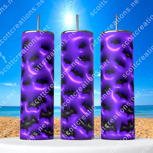 Purple Bat Tumbler