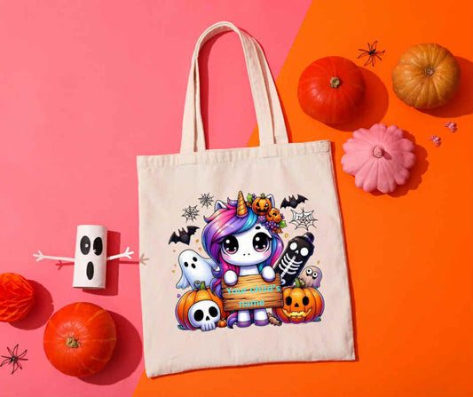 Skelly Unicorn Tote Bag