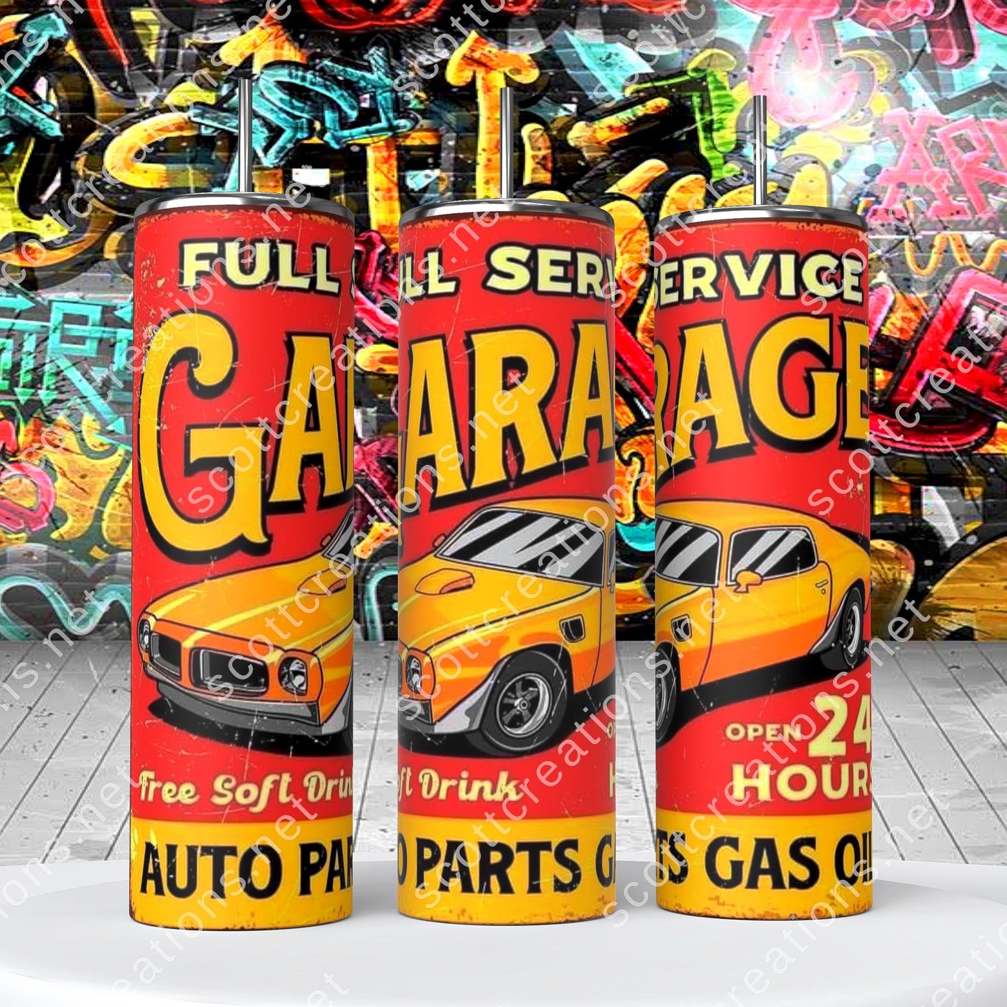 Old Time Garage Tumbler