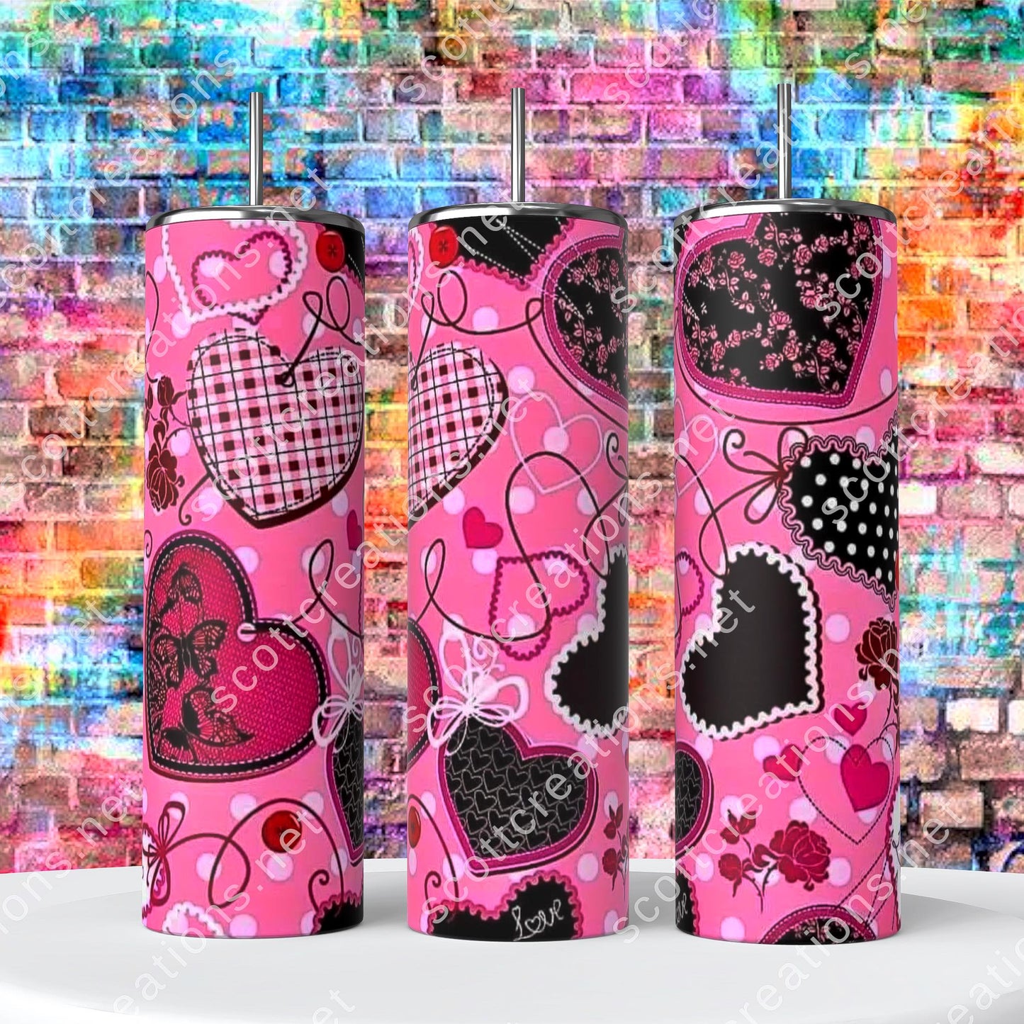 Cute Heart Tumbler