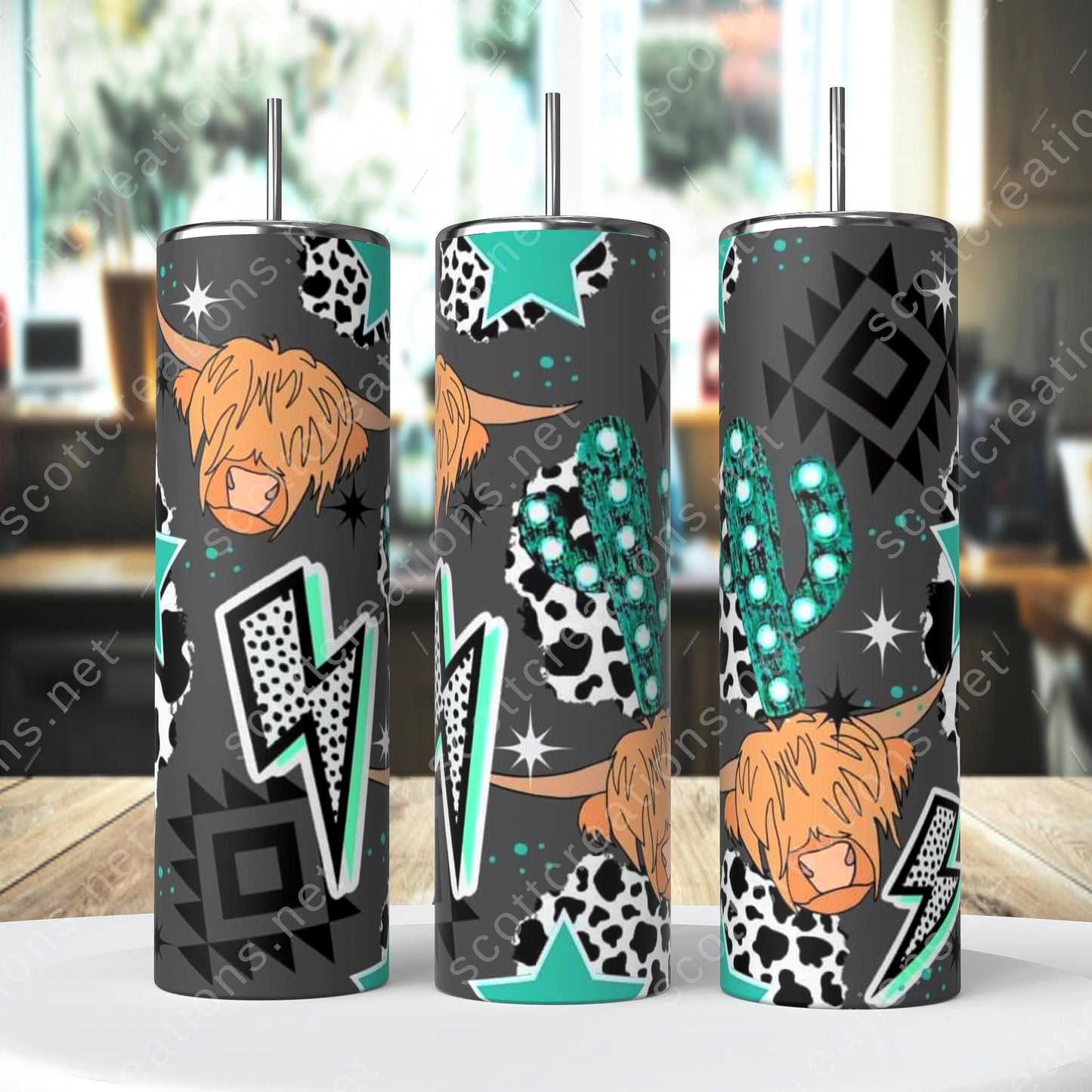 Highland Cow Cow Tumbler