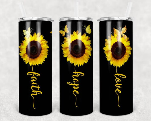 Faith, Hope, Love Tumbler